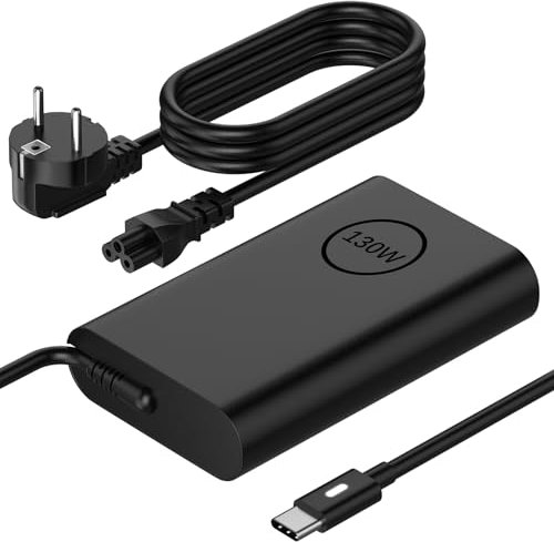 Chargeur pour Dell 130W USB-C Ordinateur Portable pour Dell XPS 15 2in1 9575 9500 9510 9520 9530 17 9700 9710 9720 9730 Precision 5530 5550 5750 3560 3550 3551 Latitude Type c Adaptateur Alimentation