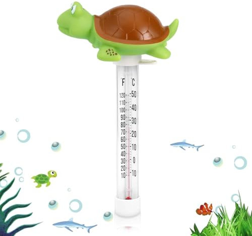 Thermomètre pour Piscine - Thermomètre pour Spa,Capteur Grand Écran Lecture Facile pour Aquariums Intérieur Extérieur