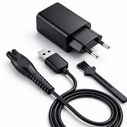 XXSZHY Chargeur USB 5V Compatible avec Philips OneBlade 360 & Tondeuses | Compatible avec Philips Norelco OneBlade QP2724 QP2834, séries 3000 5000 7000, Multigroom MG5910 MG9510, tondeuse à barbe