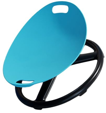 FOLODA Round Shape Spinner Seat Sensory Swivels Chair with Nonslip Base Sit and Swivels Calming Toy for Training Body Coordination Rotating Chair Stable Base Improves Coordination Focus
