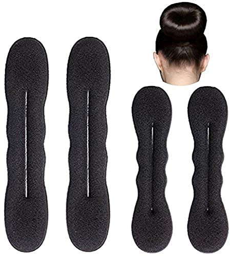 Styla Hair magischer Haarknoten, Haardutt-Hersteller-Schwamm, leicht zu verwenden (2 kleine, 2 große)