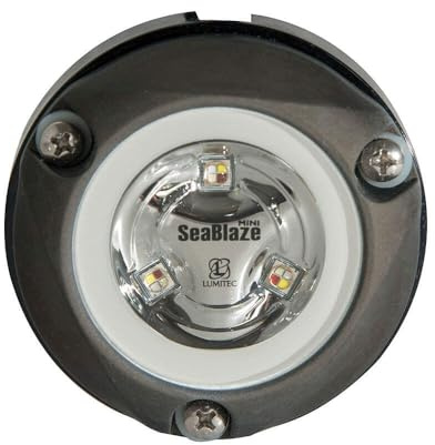 Lumitec 101457, Zambezi Mini LED Underwater Boat Light, Blue Non-Dimming