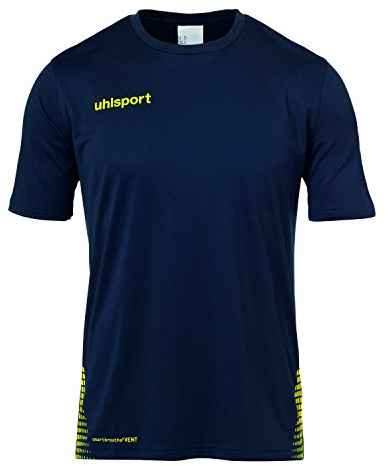 Uhlsport Kinder Kinder T-Shirt Score Training T-Shirt, Marine/Fluo gelb, 128, 100214708