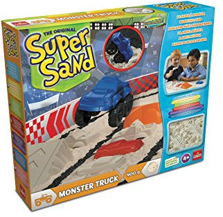Super Sand 83793 Goliath Monster Truck-magischer Sandburgen im Kinderzimmer-Empfohlen ab 4 Jahren