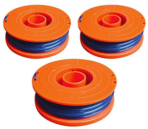 RocwooD 3 x Spool & Line Cord Fits Flymo Multi Trim 200 250 300 Strimmer Trimmer