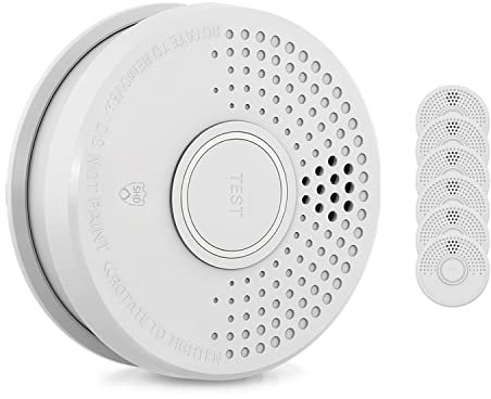 SHD Rauchmelder Set wechselbare Batterien (7X) - DIN EN14604 Geprüft & BSI-Zertifiziert, Brandmelder mit Stummschaltung & Selbsttest Funktion, Rauchmelder Magnethalter geeignet, Feuermelder