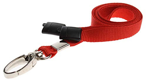 ALG ID Cards® Umhängeband mit Sicherheitsverschluss und Karabinerhaken aus Metall, 10 mm, bequem und bunt, strapazierfähiges Umhängeband für Ausweishalter, perfekt für Mitarbeiter, Studenten und