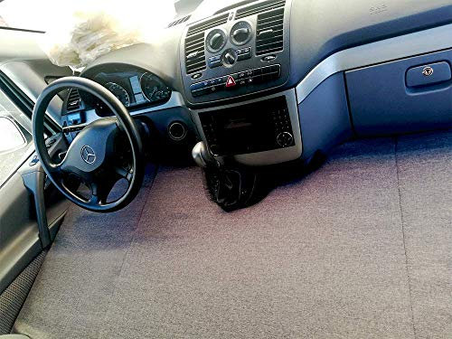 kfoam.es K´Foam Faltmatratze für Vorderbett Camper für Mercedes Viano grau (2003-2014) W639