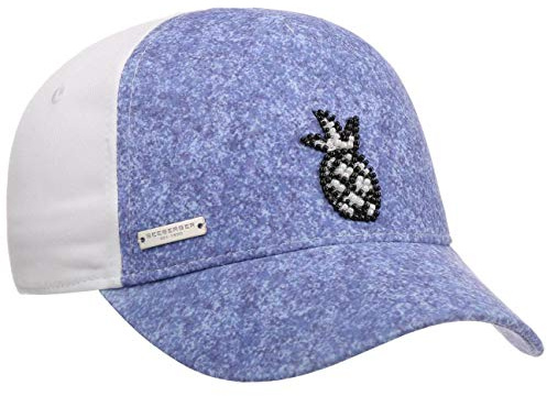 Seeberger Pinja Damencap Basecap Baseballcap Cap Sommercap Sonnencap Damen - Snapback, mit Schirm, Klettverschluss Sommer Frühling-Sommer - One Size blau