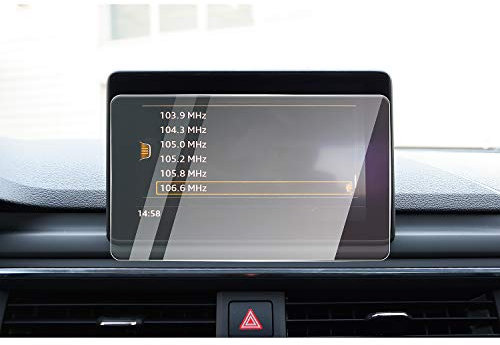 CDEFG A4 B9 A5 Q5 Auto Navigation Glas Schutzfolie 9H Kratzfest Anti-Fingerprint GPS Transparent Displayschutzfolie (7 Zoll)