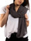 DOLCE ABBRACCIO by RiemTEX Schal Damen PRIMAVERA in Grau Dunkel Stola Halstücher aus Chiffon für Sommer Frühling Ganzjährig Schals & Tücher Chiffontücher Scarf XXL Tuch Kleid (Dunkelgrau)