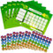 12 Pieces Dinosaur Reward Chart Set Includes 6 Pieces Dinosaur Reward Charts, 6 Sheets 210 Pieces Dinosaur Incentive Stickers for Teachers Classroom School Learning