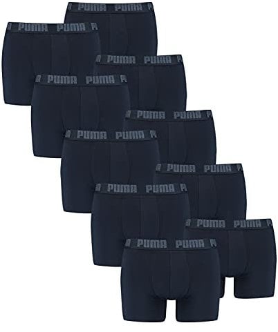 PUMA 10 er Pack Boxer Boxershorts Men Herren Unterhose Pant Unterwäsche Navy, Farbe:321 - Navy, Bekleidungsgröße:XL