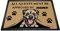 BAGEYOU Personalized Dog's Name Peeking Dog Border Terrier Doormat All Guest Must Be Approved Rugs for Home Decor 23.6 x 15.7 Inch