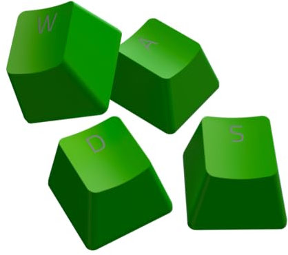 Razer Upgrade-Set mit PBT Tastenkappen + Spiralkabel (120 Doubleshot PBT Tasten, USB-C auf USB-A Kabel, geflochtenes Faserkabel) US Layout | Grün
