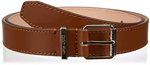 Calvin Klein Damen CK Must SQR Roller Buckle Belt K60K610008 Gürtel, Braun (Cognac), 90