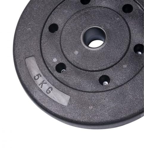 mymixtrendz Standard Weight Plates Weight Plates Set 5kg,10kg 1.25kg,2.5kg, (Choice of Sizes) for 1 Dumbbell Plates Only (5 Kg Pair.)