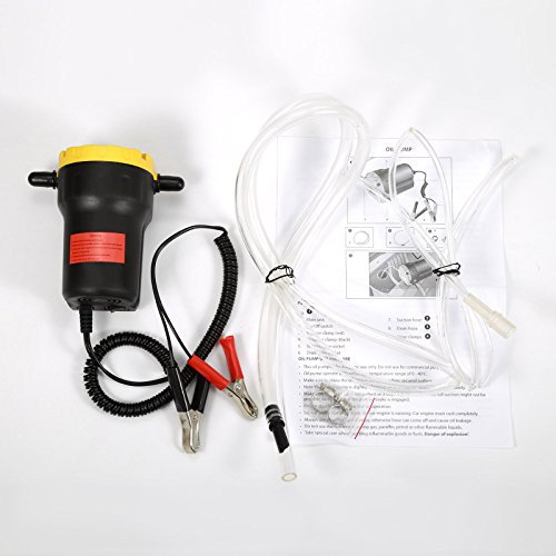 Willonin Pompe éléctrique à vidange Extraction Huile Diesel Aspiration 12V 60W pour Le Changement de Diesel d'extracteurs de Fluide de Voiture, Huile Moteur