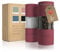 LARS NYSØM Salz und Pfeffer Mühlen Set aus Edelstahl mit einstellbarem Keramik-Mahlwerk 2 Stück I Manuelle Gewürzmühlen mit hochwertigem Design (2 Stk) (Berry Red)