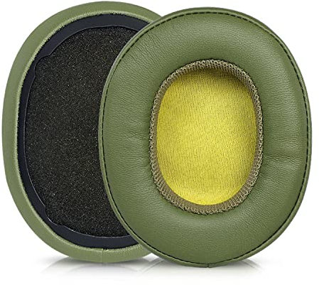 Hesh3 Earpads Replacement Protein Leather Ear Pads Cushions Cover Repair Parts Compatible with Skullcandy Crusher Evo Hesh 3 3.0 Hesh3 Venue Wireless ANC Over-Ear Headphones (Green)