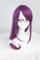 ydound Anime Coser Wig Tokyo Ghoul Guru Rize Kamishiro Lang Wavy Lila Cosplay Perücke + Perücke + Hitzebeständige Brille, hitzebeständiges Kunsthaar