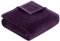 Ibena Berlin Premium Decke 150x200 cm - Baumwollmix kuschelig, warm & waschbar, Kuscheldecke einfarbig lila