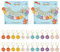 nbeads 24 Stück 6 Farben Maschenmarkierer, Legierung Gänseblümchen Blume Emaille Crochet Charms Stitch Marker Stricken DIY Geschenk für Stricken Weben Nähen Zubehör Quilten Schmuckherstellung