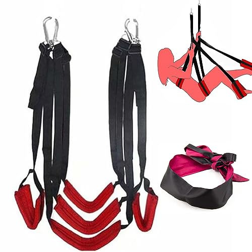 Balançoire en nylon avec œillet en satin double face Siège pour couple heureux