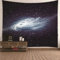 CEVAN Tuch Wandbehang Groß Wanddekorationen Für Kinder Galaxy-Thema Sterne Und Licht 3D Wandteppich Wanddekorationen Wand Wandbehang Stoff Schwarz 200x200cm