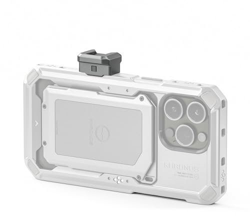 Tilta Khronos Release Adapter Kompatibel mit iPhone 15 Pro/Pro Max (Titanium White, Cold Shoe)