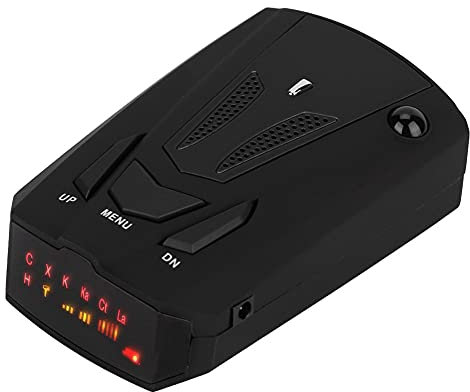 360 Grad V7 GPS Auto Geschwindigkeit Sicherheit Sprachalarm Radarwarner Extreme Reichweite (Black)