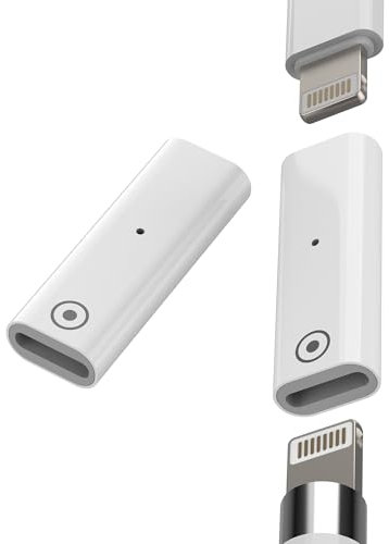 Adaptador Lightning a lápiz de 1ª generación para Apple (2 unidades) para iPhone Cable de carga hembra Ipencil 1st Charger Pen Charging Accessories for iPad Connector Ladeadapterkabel für Apple MFI