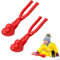 Herz Schneeball Maker,2 Stück Schneeball-Clip，Herz Schneeballzange,Schneeball-Spielzeug,Schneeball Zange,Winter Schneeball Form Spielzeug,für Kinder im Freien Spielen Schnee,Schneeball-Kämpfe Aktivitä