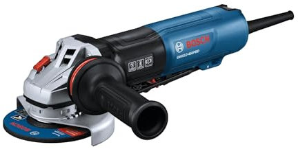 BOSCH GWS12-450PBD 4 ½ pollici. Smerigliatrice angolare ergonomica con interruttore a palette senza blocco, alte prestazioni e comfort per applicazioni di macinazione e taglio