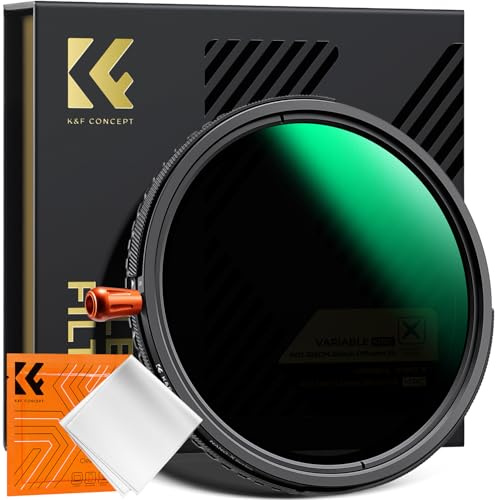 K&F CONCEPT 55mm Nano-Xcel 3 En 1 Filtro ND2-32 & CPL & Black Mist 1/4 | on Un Panno di Pulizia per Obiettivo Fotocamera, Filtro in Vetro Ottico con 28 Strati Nano Rivestimento - FA706