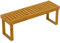 Outsunny Banco de Jardín de 2 Plazas Banco de Madera Asiento de Lamas Carga 300 kg Banco para Patio Terraza 120x34x43 cm Teca