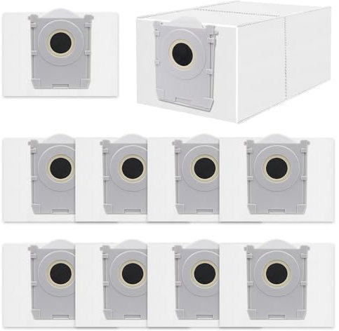 T50 Staubbeutel für Ecovacs X8/X9 PRO Omni/T50 Pro Omni/T50 Max Pro/T50 Omni/T80/T30C Saugroboter,Aktivkohle Staubbeutel Zubehör,10 Stück 3L Kapazität Staubsaugerbeutel Ersatzteile