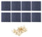 Pinnwand-Set aus Filz, je 30 cm, mit Montageband und Pinnnadel für die Organisation von Schultafeln, 8-teilig