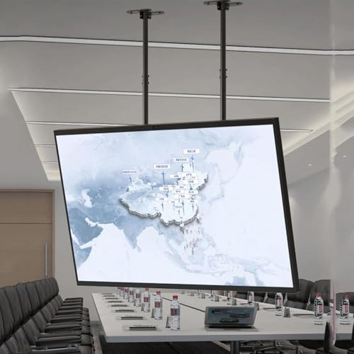 CSSQCSSUANB Deckenhalterung für Fernseher, Elektrische Deckenh Electric Adjustable Ceiling TV Mount Bracket, Hanging TV Bracket Fits 60-100 Inch LED Flat Panel Display