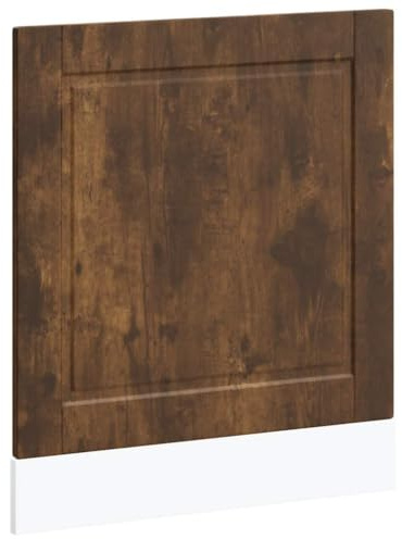 Foknhdi Porto - Panneau de lave-vaisselle - Chêne fumé - 60 x 1,5 x 67 cm - En matériau dérivé du bois - Avant robuste - Design durable - Pour lave-vaisselle - Meubles de cuisine