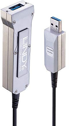 LINDY HYBRIDKABEL 50M USB USB 3.0, 42701, schwarz/silberfarben