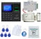 OBO HANDS Kit Completo di Sistema di Controllo Accessi RFID del Corredo con la Serratura Elettrica Multifunzionale Magnetica + Alimentazione + Tasto di Uscita + 10 Keychains
