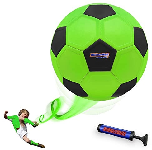 Kickerball - Curve and Swerve Ballon de football – excellent cadeau pour les garçons – Parfait pour les matchs ou les jeux en plein air et intérieur, amenez la coupe du monde dans votre, jardin