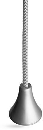 Bathroom Light Pull Cord String, Contemporary Silver Cord, Connector and Acorn. (Pack of 1)