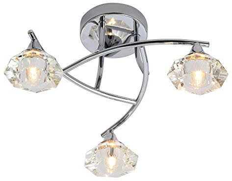 Better Bathrooms Reena 3 Light Flush Ceiling Light Chrome