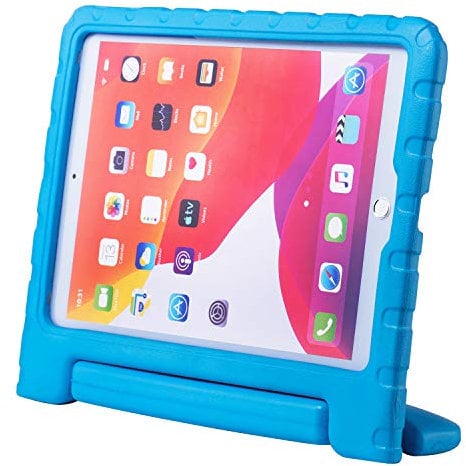 Brand.it iPad Hülle Kinder Learn.it - geprüft in Deutschland stossfest und robust aus Schaumstoff - ideal für Schule und Unterricht - Passend für iPad 10.2 Kinderschutzhülle blau