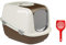 PeeWee Katzentoilette XXL EcoDome Katzenklo mit Sieb inkl. Schaufel L66,5 x B48,5 x H46,5 cm…