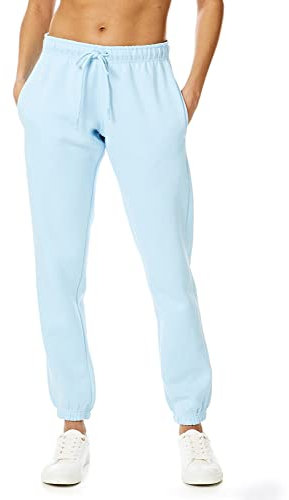 Light & Shade LSLPNT006 Ladies Soft Touch Loungewear Sweatpants Joggers Jogging Pants Bottoms, Aqua Marine, L