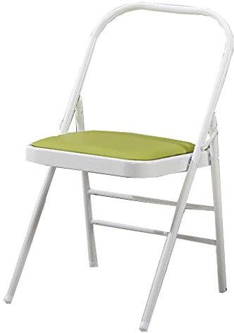 Training Yoga-Stuhl Iyengar Yoga-Stuhl Hilfsstuhl Mutiges Falten-Umgekehrtes Fitness-Stuhl Firm Slip Stabil Und Langlebig Geschenk Fitness (46.5 * 78cm, Green)
