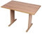 kundler home Tisch, Esstisch oder Küchentisch, 110x70x75 cm, mit Fußleiste aus Eichenholz massiv, ideal als Tisch im Esszimmer, einfacher Aufbau, 'Der Stilvolle' Eiche Premiumdekor